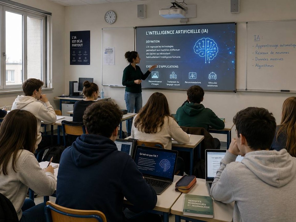 Dès 2027, l&rsquo;IA s&rsquo;invite dans toutes les classes de seconde en France