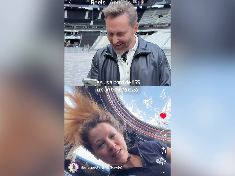 L&rsquo;astronaute Sophie Adenot envoie un message vidéo à David Guetta depuis l&rsquo;espace