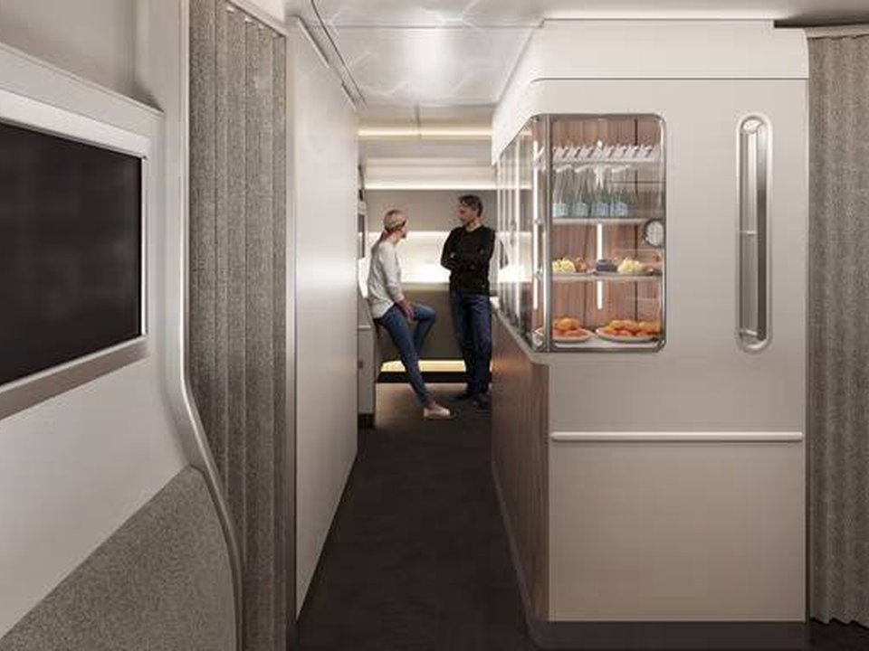 Espace bar et bien-être Qantas A350
